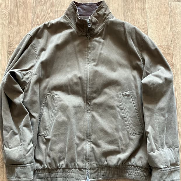 Art if acts (아트이프액츠) 가죽 카라 코튼 자켓