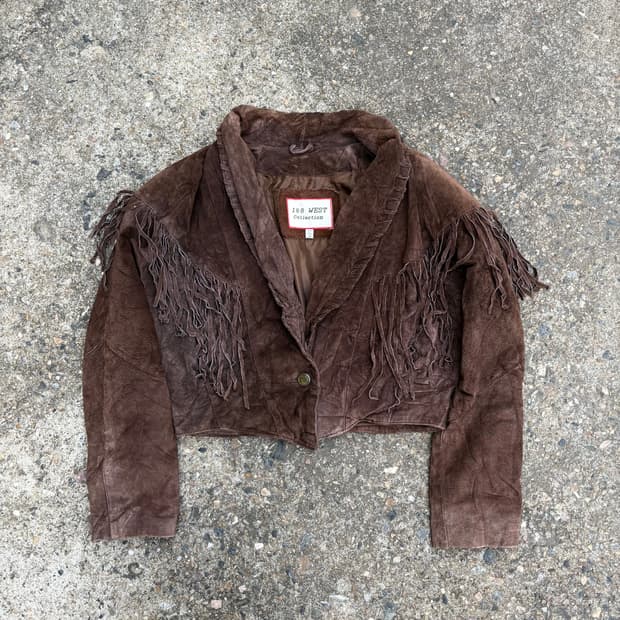 188 WEST Collection   브라운 웨스턴 자켓