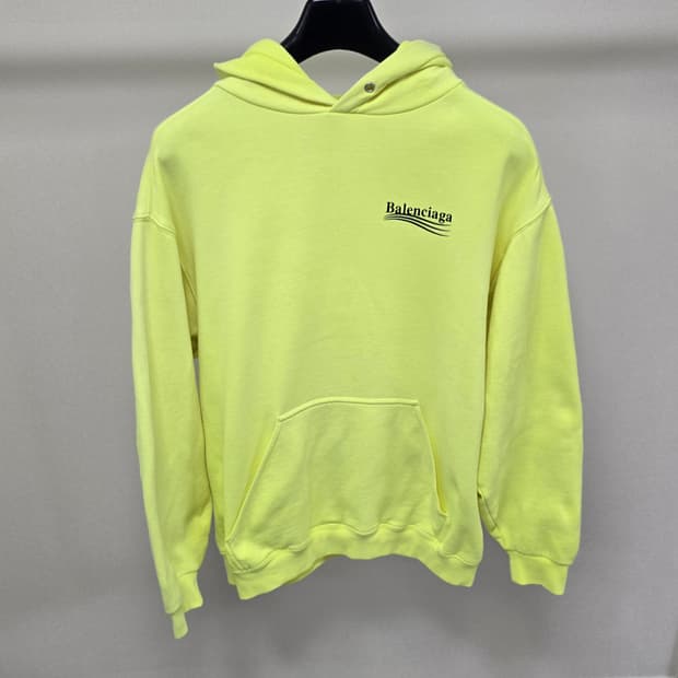 발렌시아가 웨이브 로고 후드 티셔츠 s사이즈 95 100 판매