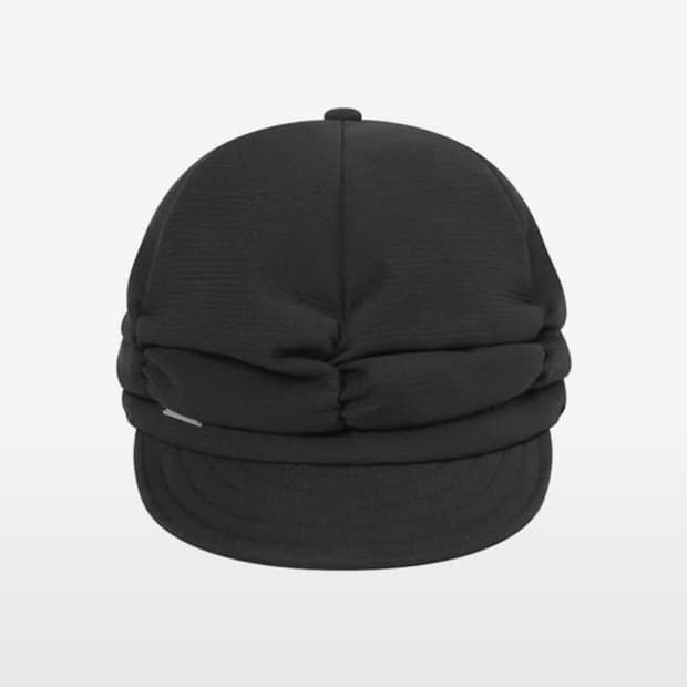 미세키서울 셔링 캡 모자 블랙