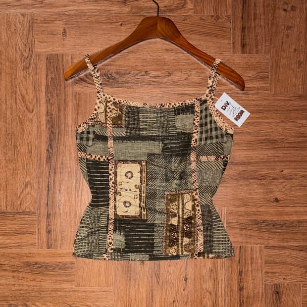 빈티지 에스닉 패턴 슬리브리스