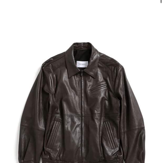 해칭룸 램스킨 레더자켓(다크브라운)