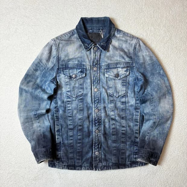 디젤 00's 워시드 데님 트러커 셔츠 자켓 PN6368