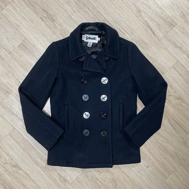 55) 쇼트 여성 미군 10버튼 울 피코트(캐나다제)RRL&LVC&폴로