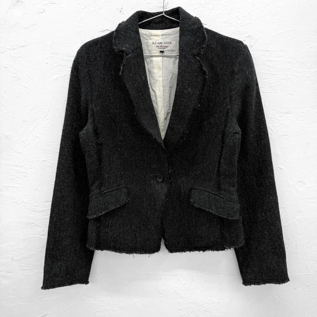 a.t archive 컷오프 울 자켓