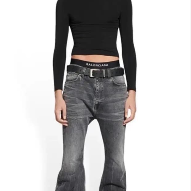 m ) 발렌시아가 22fw 플레어 데님