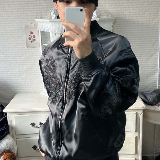 도그타운 블랙 여의주 드래곤 스카잔 o-926 y2k 스트릿 모리 갸루 