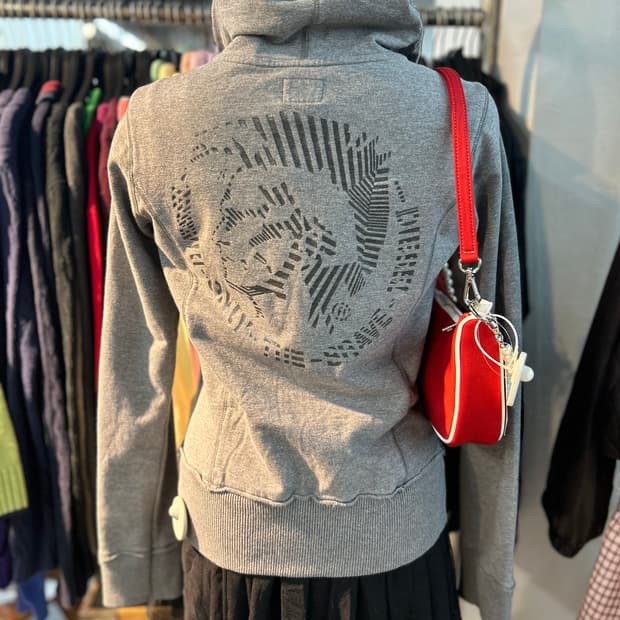 DIESEL Mohican Man Zip-up Hoodie