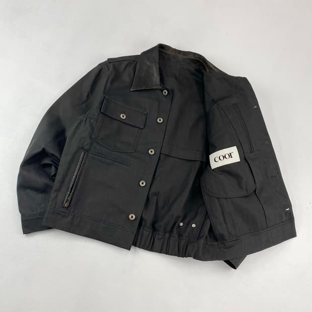 쿠어 레더 패치 워크 필드 자켓 (110)