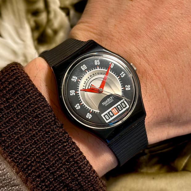 94년판) 빈티지 스와치 젠트 RED FLAME