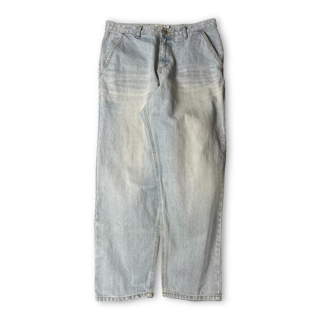 (33) 모스코 연청 와이드 데님 팬츠 L