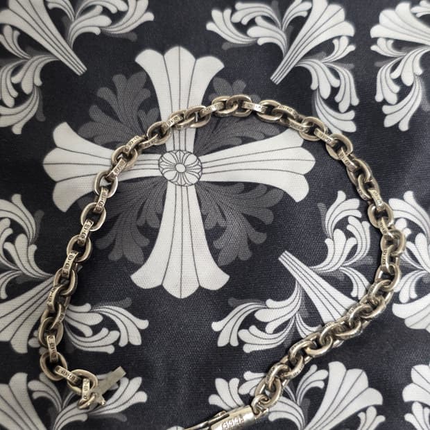 크롬하츠 8인치 페이퍼체인 팔찌