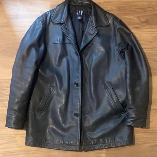 Gap 레더 카코트 다크 브라운 Msize