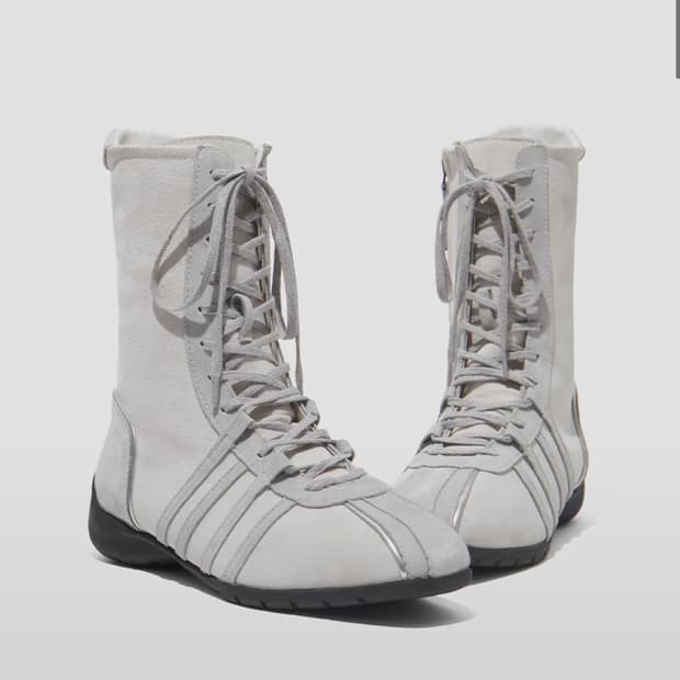 락피쉬 하이탑 스니커즈 그레이 240