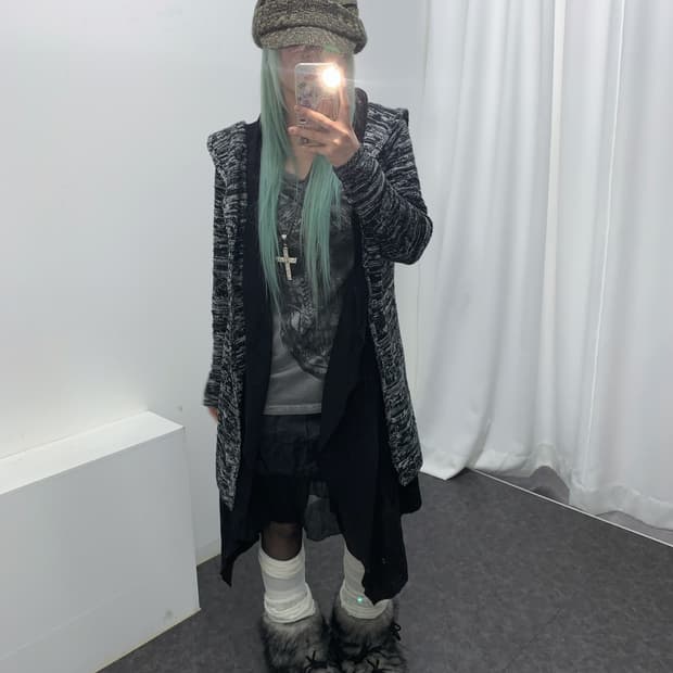 해골 일본 빈티지 그런지 모리 코디셋