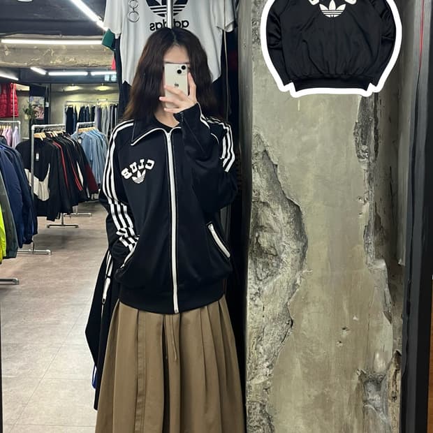 아디다스 트레포일 클럽 빅로고 져지 블랙 M #csz2465