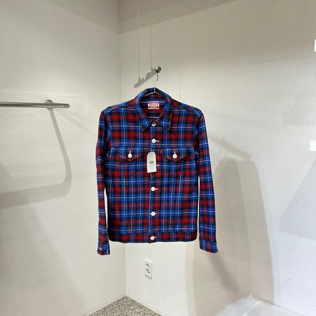 리바이스 체크 패턴 자켓