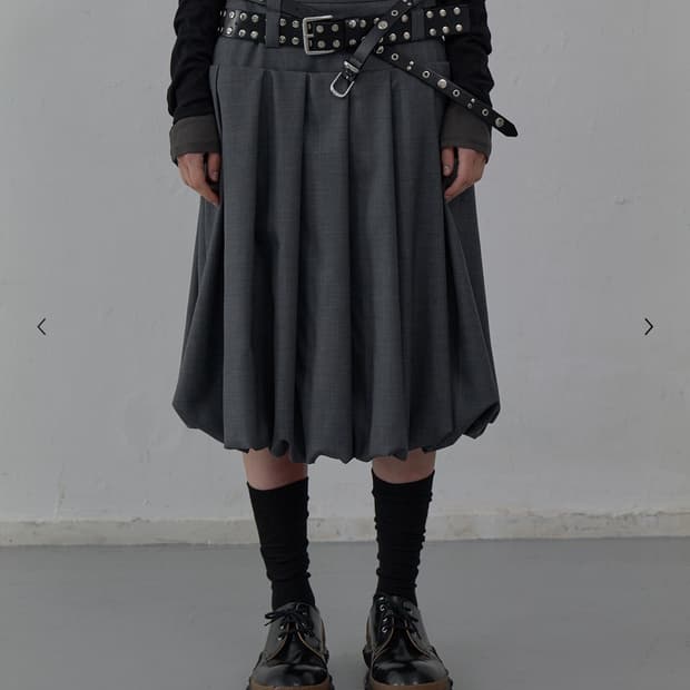 LCDC tm 테일러드 볼륨 미디 스커트