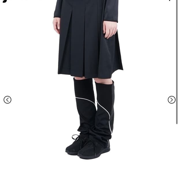 지초이 AW25 레그워머 스커트