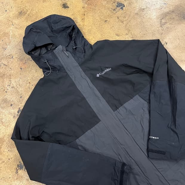 [정품/L] 컬럼비아 블랙 그레이 바람막이 자켓 b19