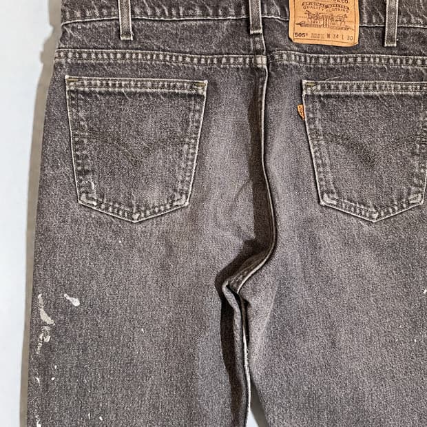 Levis 90's Hand Painted 505 OrangeTab