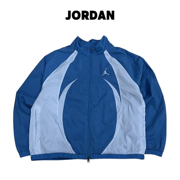 (3XL) 조던 스포츠 잼 웜업 자켓 인더스트리얼 블루 블루 그레이