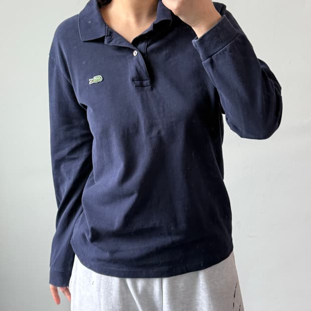 [L] 라코스테 네이비 카라티셔츠