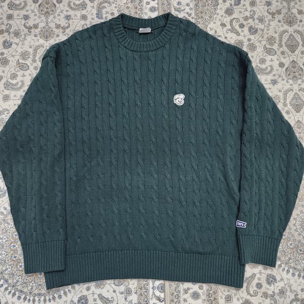 EBFD 이벳필드 꽈배기 니트 그린 XL