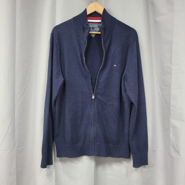 타미힐피거 니트집업 가디건 100