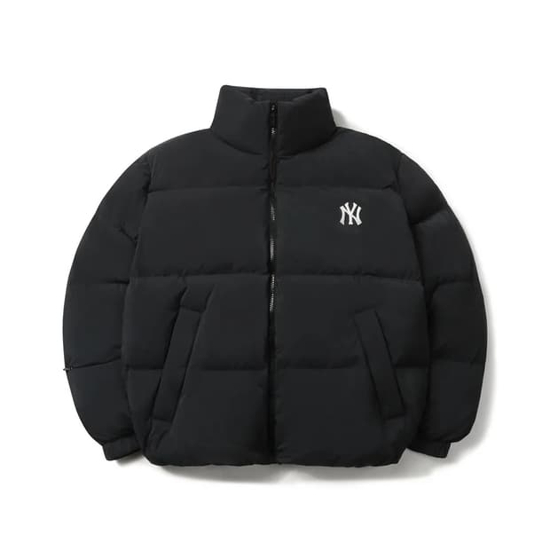 MLB 메가로고 덕다운 숏패딩 NY (BLACK)