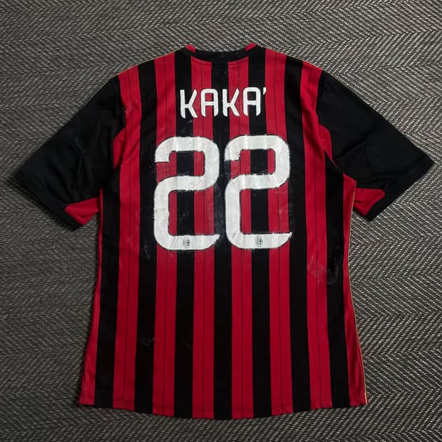 아디다스 ac밀란 13-14 시즌 리그 패치 카카 유니폼o 4625