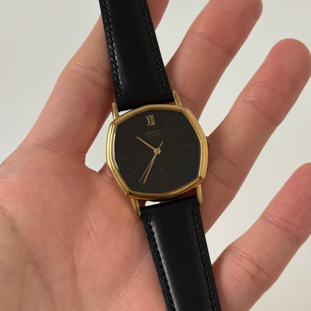 1980s Chariot Gold Octagon Quartz