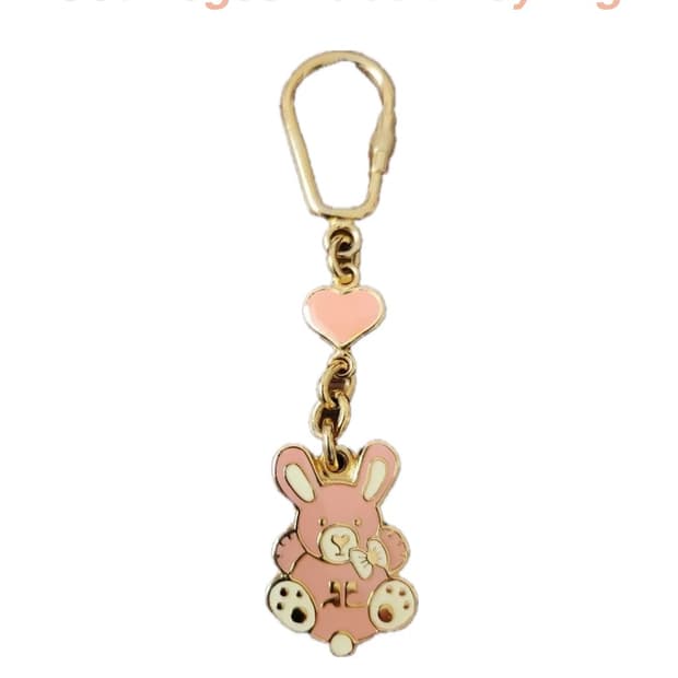 꾸레쥬 토끼 금장 키링