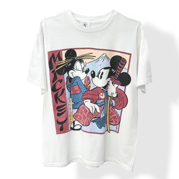 90s 미키 앤 미니 빈티지 싱글스티치 티셔츠