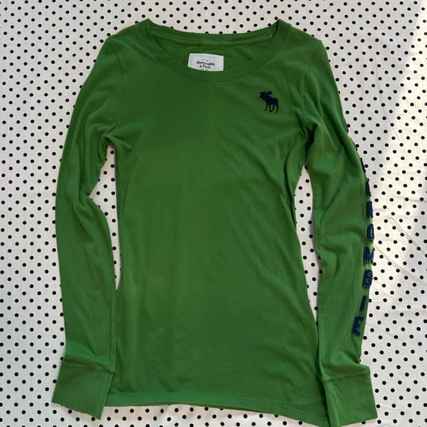 아베크롬비 로고패치 롱 슬리브