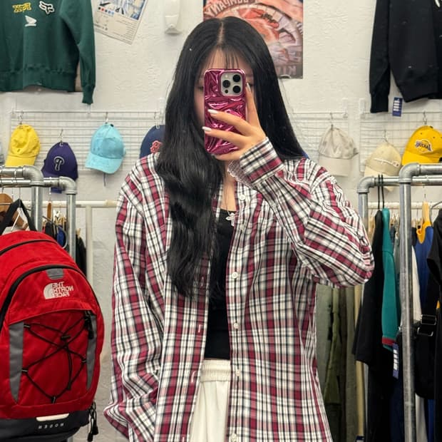 헤리켄트 체크패턴 셔츠 2XL