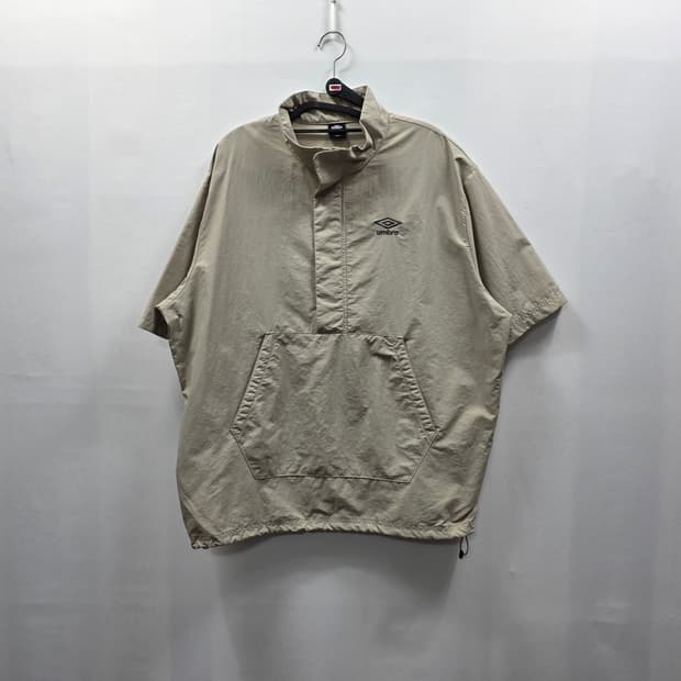 0141 엄브로 UMBRO 하프집업 아노락 반팔 바람막이 L 공용