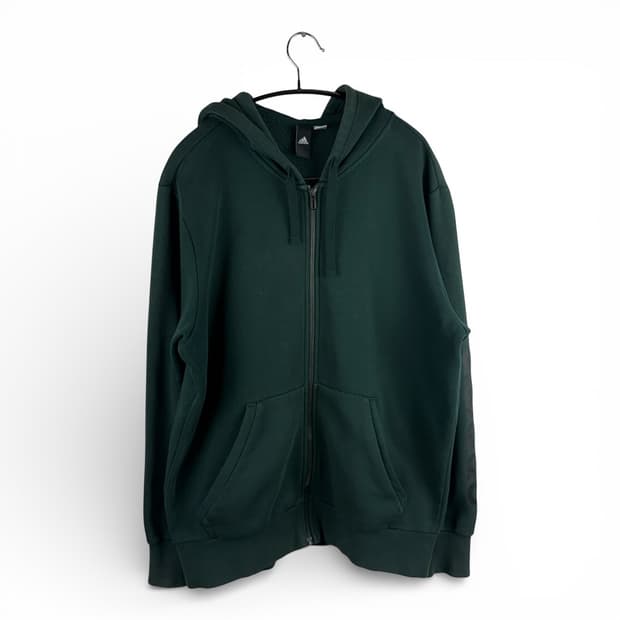 F) 아디다스 퍼포먼스 기모 후드집업 그린
