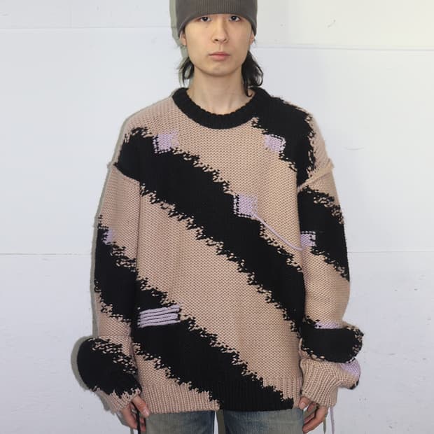 캘빈클레인 205W39NYC by 라프 시몬스 18AW 스트라이프 스웨터