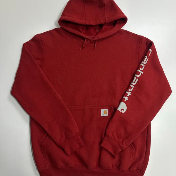 칼하트 빨간색 후드티 M