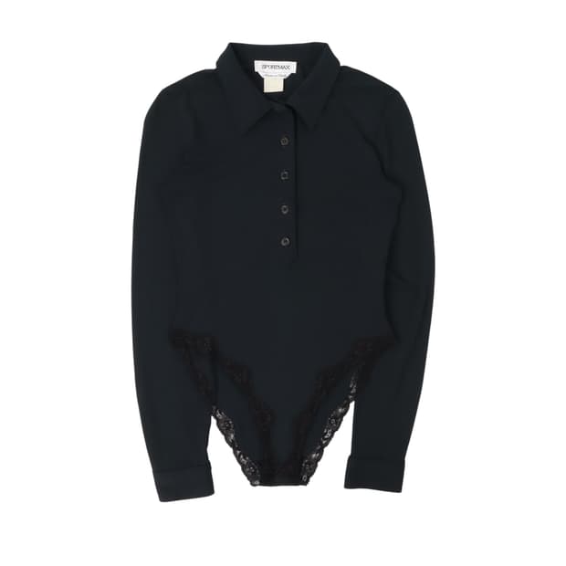 막스마라 Sportmax 레이스 카라 바디수트