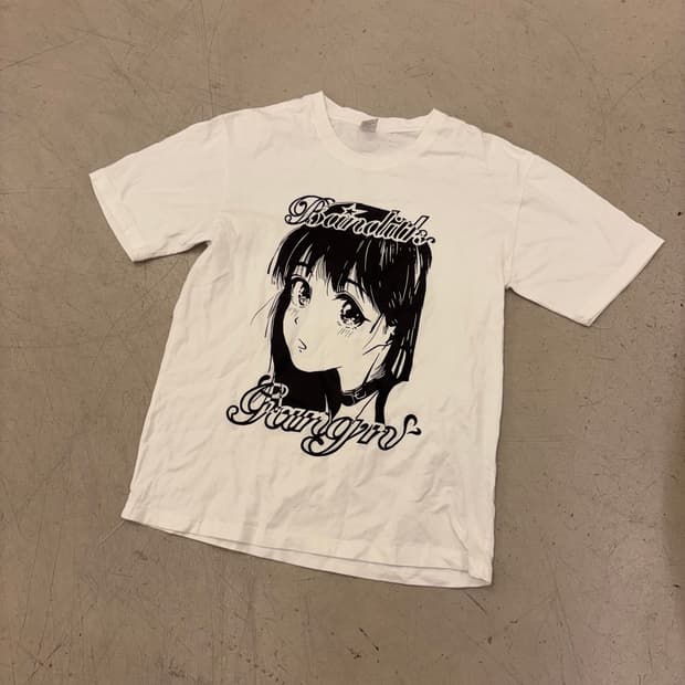 빈티지 미소녀 반팔티