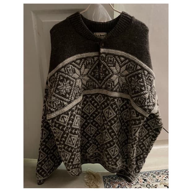 LL bean 엘엘빈 노르딕 빈티지 니트