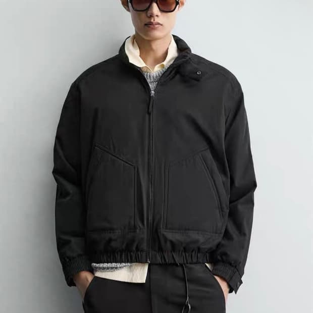 자라 남성 ZARA 테크니컬 점퍼 - 블랙 6318/300/800 631