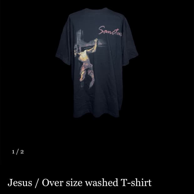 2) 에모스탠스클럽 반팔 jesus 어웬드 반팔