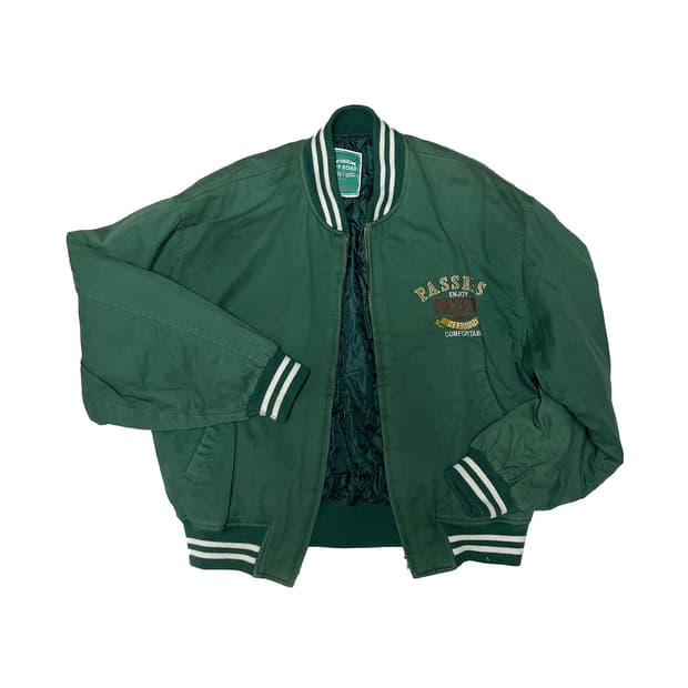 vintage green bomber jacket 항공 점퍼