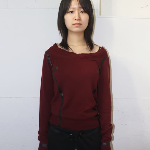 크리스찬 디올 by 존 갈리아노 06AW 테이프 캐시미어 니트