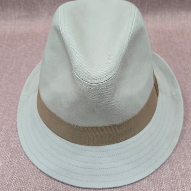 폴로 여자스몰싸이즈 아이보리 중절모 페도라