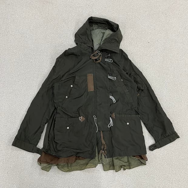 실측확인 와펜 후드 바람막이 자켓 0213M