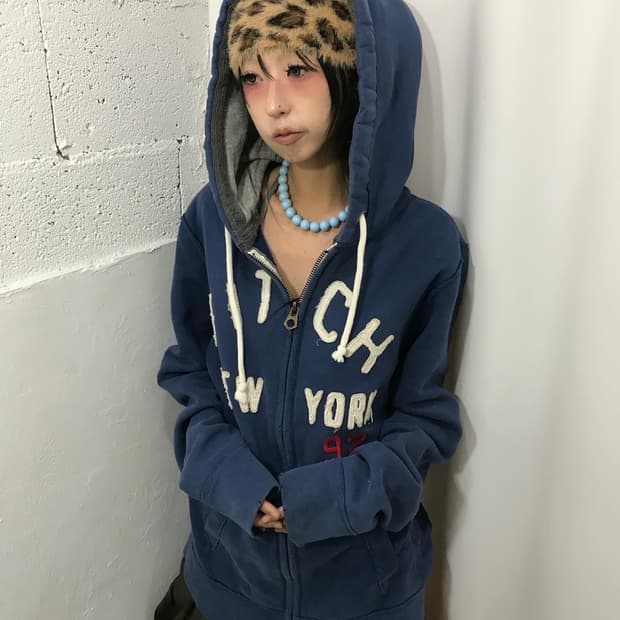 Abercrombie Logo Hood Zip-Up